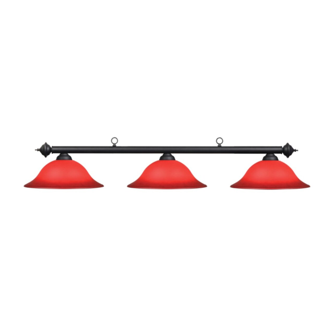RAM Game Room Traditional Style 60" Marseilles 3-Light Lamp, Burgandy